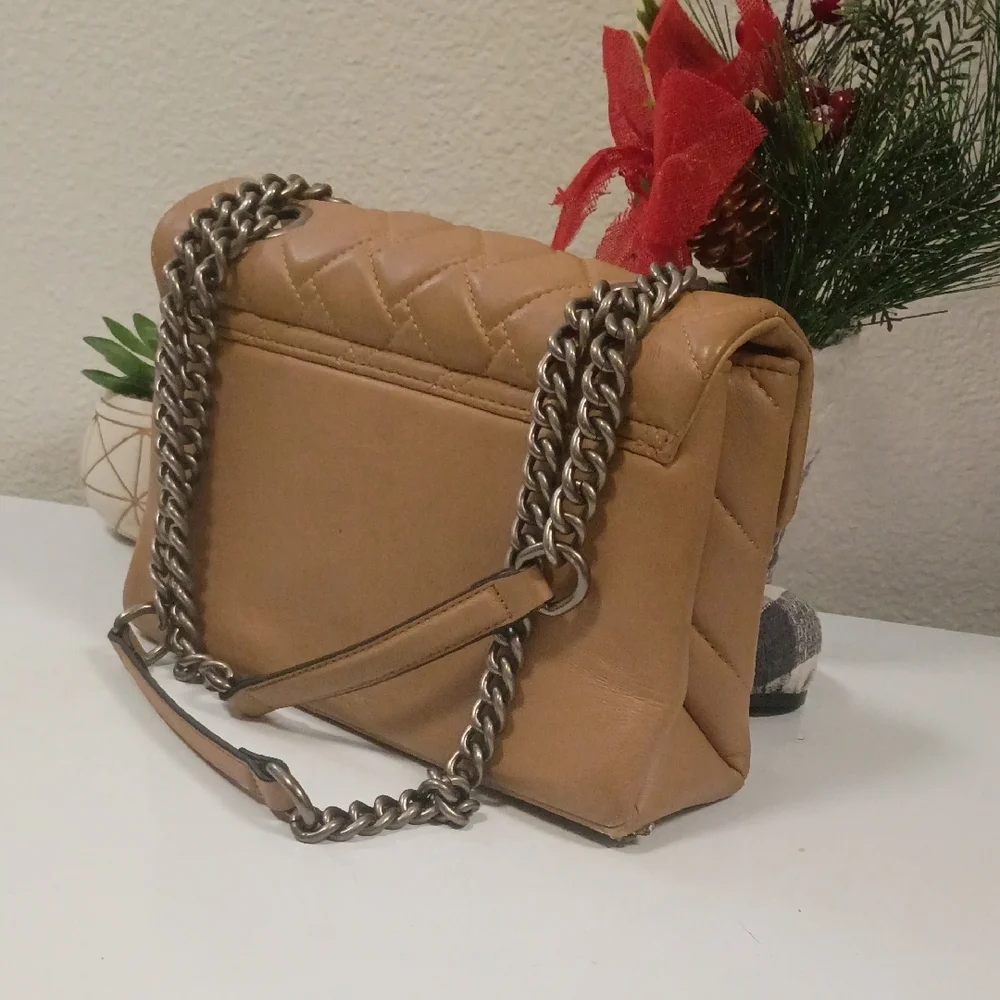 Kurt Geiger Beige Quilted Shoulder Bag - Picture 2 of 6